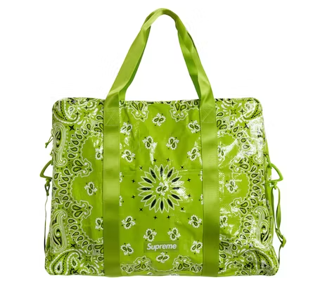 Supreme Tarp Bandana Bag Green Large