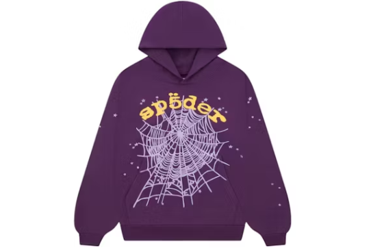 Sp5der Star OG Web V2 Hoodie Purple Star