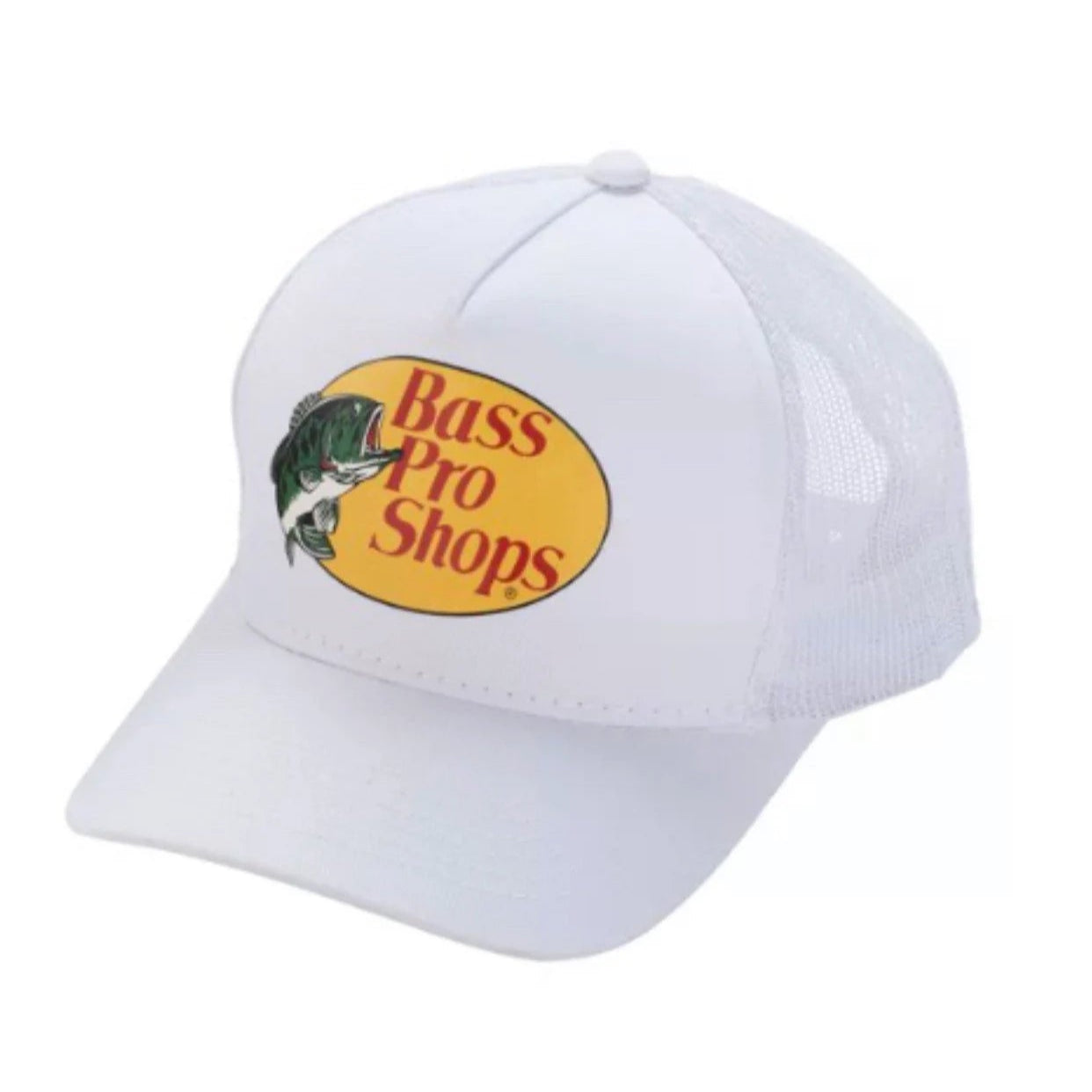 Bass Pro Shop White Trucker Hat