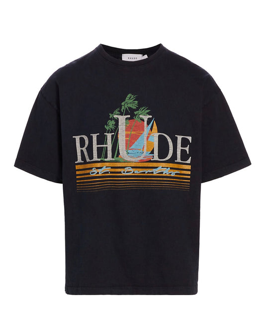 Rhude Tropics Graphic Tee Vtg. Black Shirt