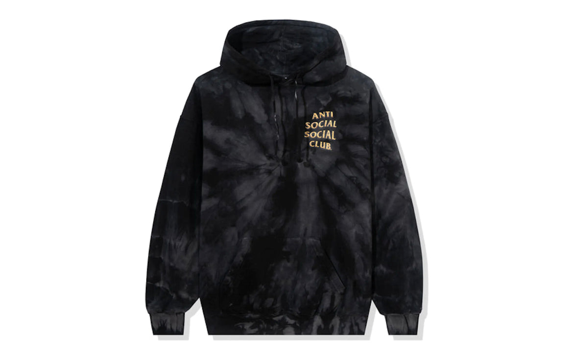 Anti Social Social Club Hoodie Black Tie Dye