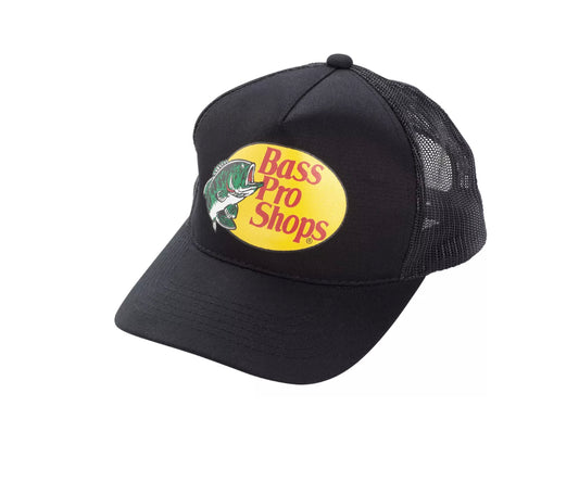 Bass Pro Shop Black Trucker Hat
