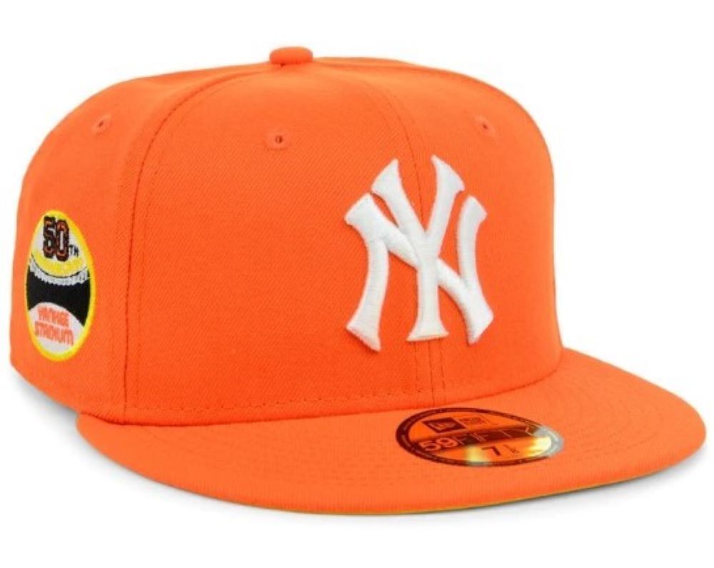 New York Yankees 50th Ann. Fitted Orange