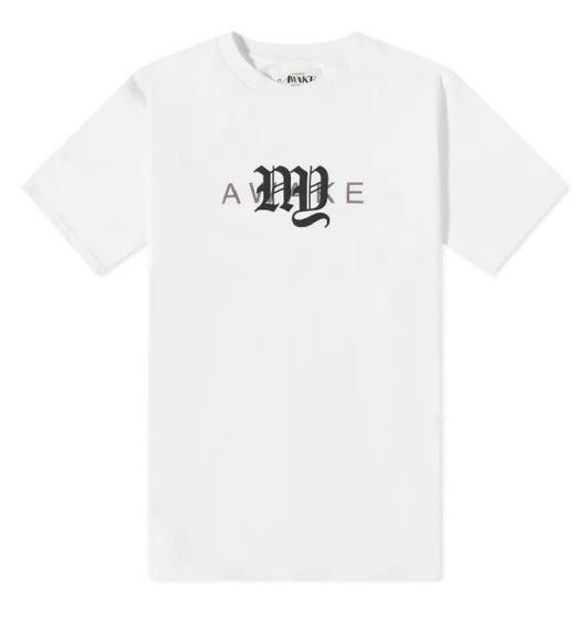 Awake College Logo White Tee