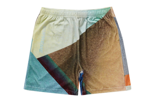 Supreme Geo Velour Multicolor Gradient Shorts