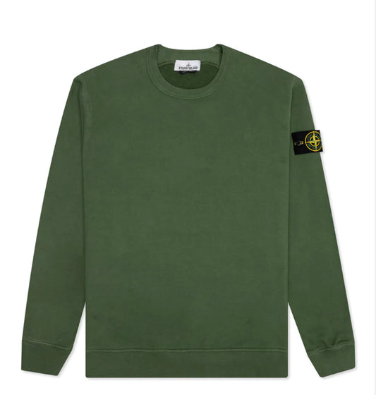 Stone Island Olive Green Crewneck