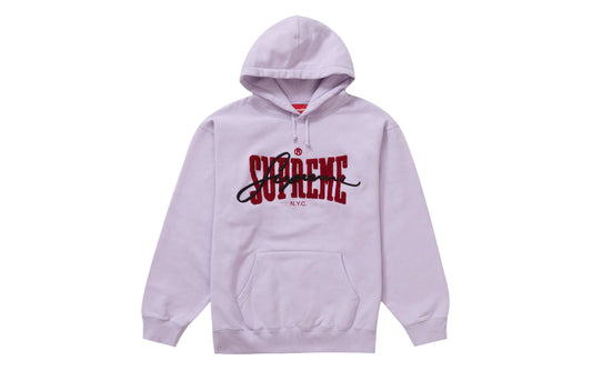 Supreme Chenille Purple Hoodie