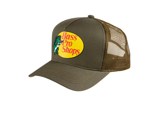 Bass Pro Shop Olive Trucker Hat