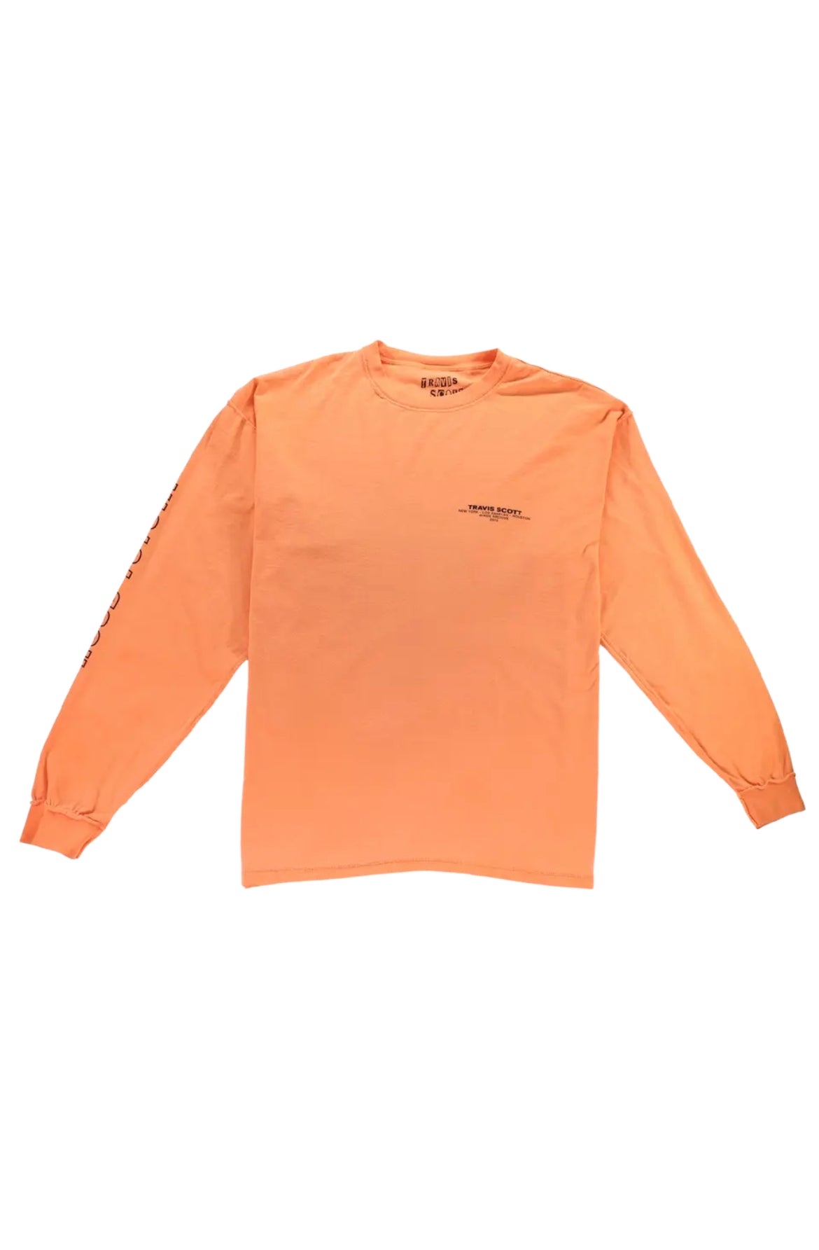 Travis Scott Hood Toyota Long Sleeve Tee Shirt Orange