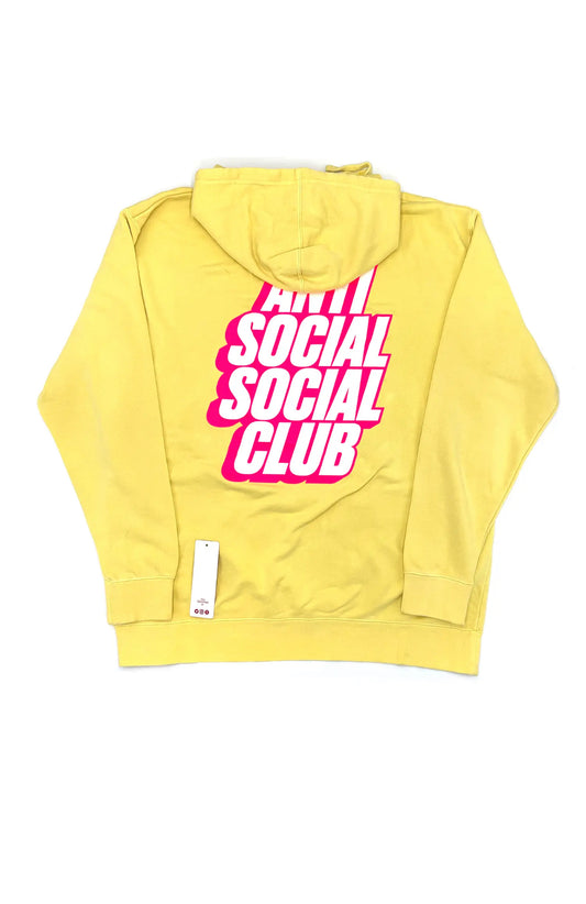 Anti Social Social Club Blocked Yellow Hoodie