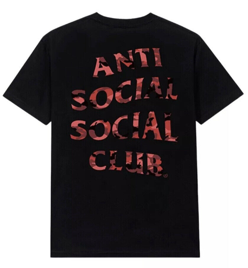 Anti Social Social Club Red Camo T Shirt