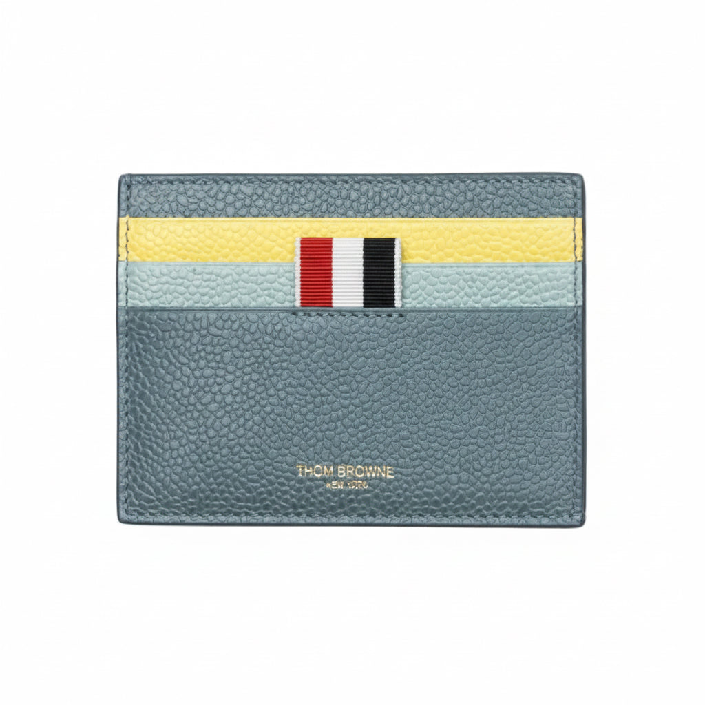 Thom Browne Single Card Holder Medium Blue