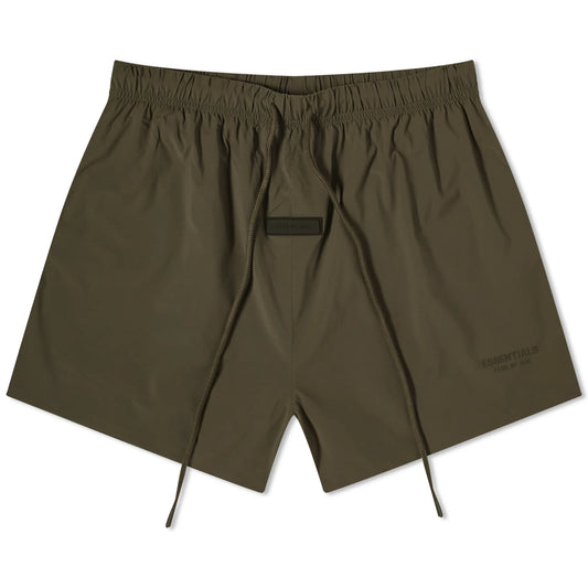 Fear of God Essentials Nylon Running Shorts Wood