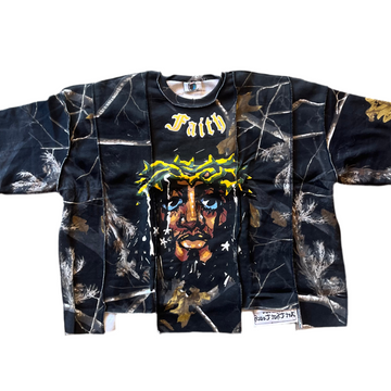 Social Stranger Jesus Tee Black Camo