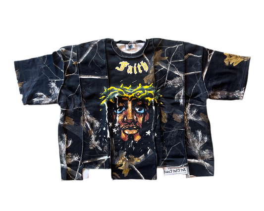 Social Stranger Jesus Tee Black Camo