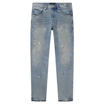 Purple Paint Splatter Slim Jeans Indigo