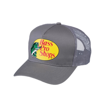 Bass Pro Shops Mesh Trucker Cap Grey