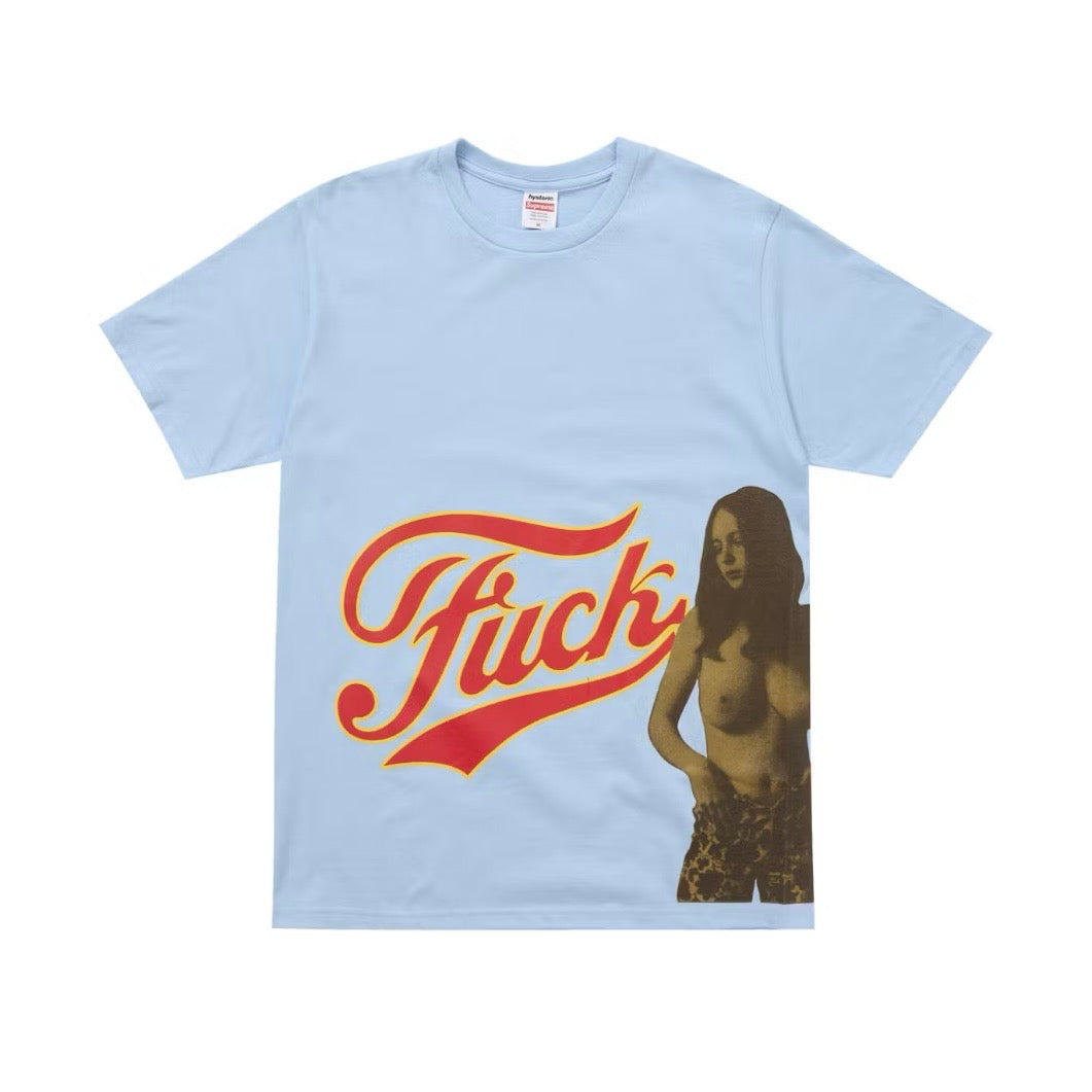 Supreme Hysteric Glamour Fuck Tee Light Blue