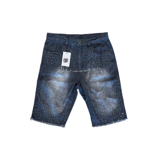 Social Stranger Crystal Jorts Blue