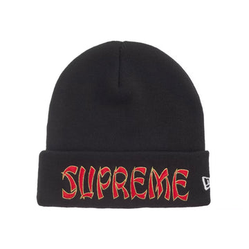 Supreme New Era Action Beanie Black