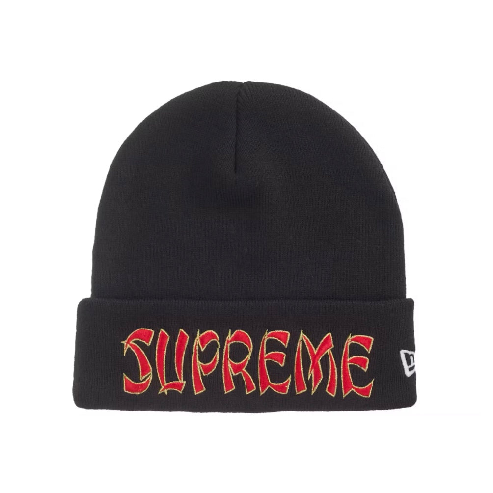 Supreme New Era Action Beanie Black