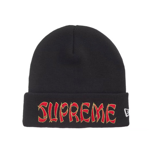 Supreme New Era Action Beanie Black