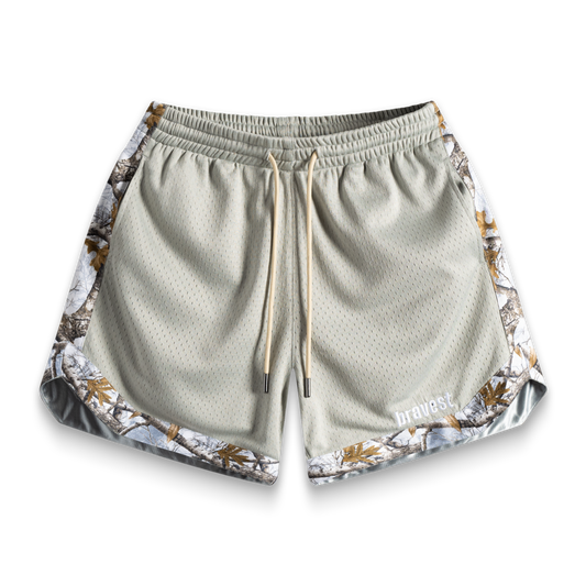 Bravest Grey Camo Luxe Shorts