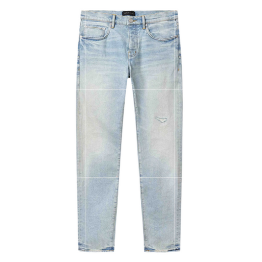 Purple Electric Tint Distressed Skinny Jeans