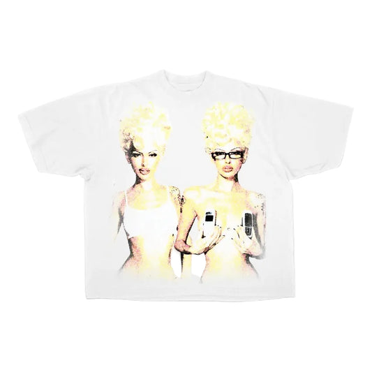 Works Of Madness Blondes Tee White