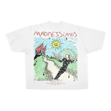 Works Of Madness Mad Lands Tee White