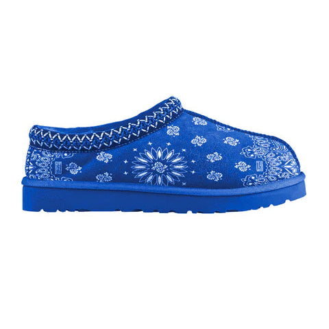 Bravest Blue Paisley Slippers