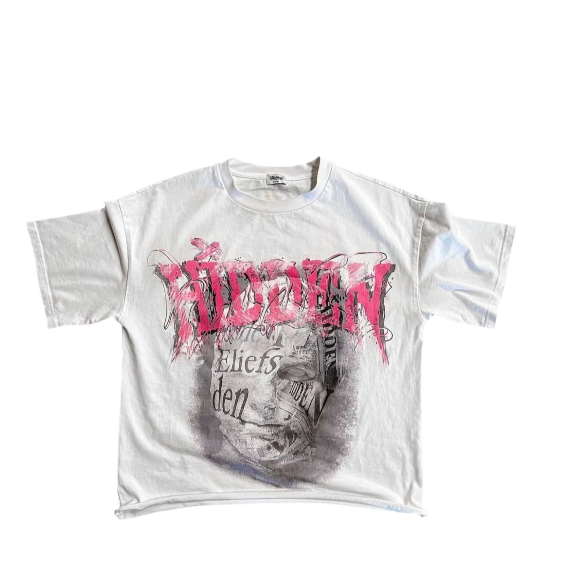 Hidden Beliefs Face Tee White