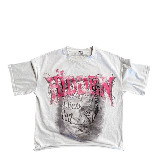 Hidden Beliefs Face Tee White
