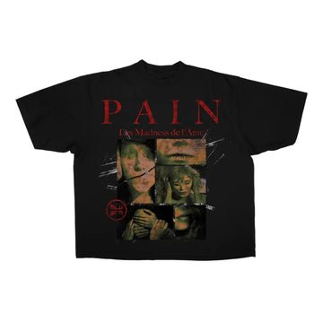 Works Of Madness Pain Drop Tee Black