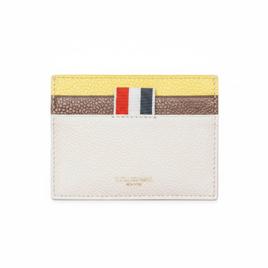 Thom Browne Single Card Holder LT Pink/Brown