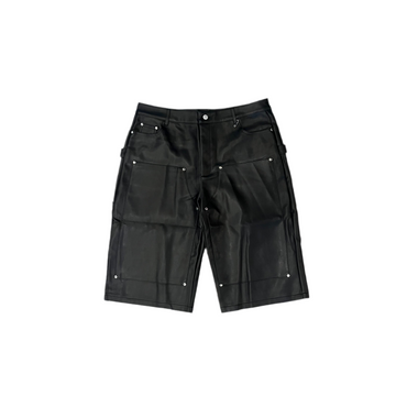 God Motives Double Knee Leather Shorts