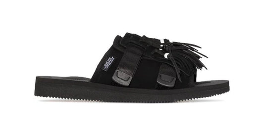 Suicoke Moto Cab Fringe Sandal Black