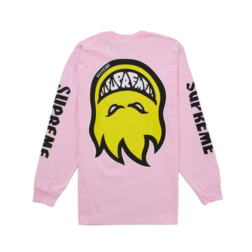 Supreme Spitfire Big Head Long Sleeve Tee Pink