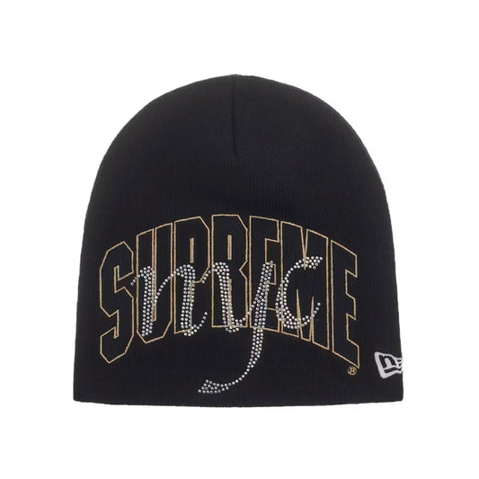 Supreme New Era Rhinestone Beanie Black