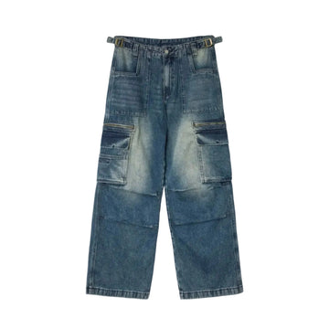 Pythia Belted Cargo Pocket Denim