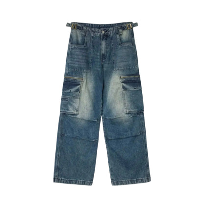 Pythia Belted Cargo Pocket Denim