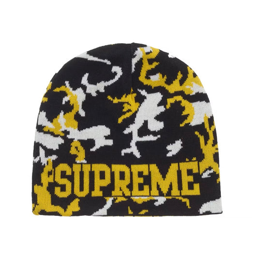 Supreme Reversible Camo Beanie Black