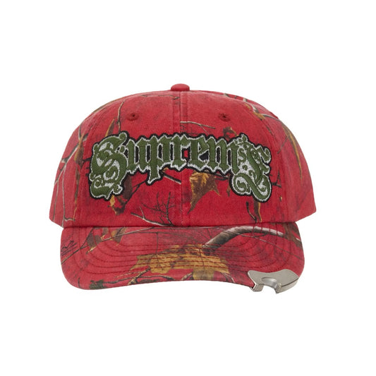 Supreme Bottle Opener Hat Red Camo