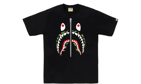 Bape Black ABC Camo Shark T-Shirt Green