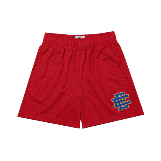 Eric Emanuel Shorts Red Royal Gold