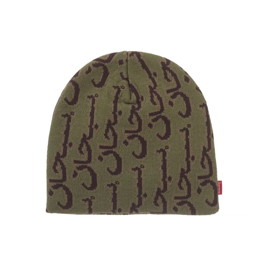 Supreme Arabic Jacquard Beanie Olive