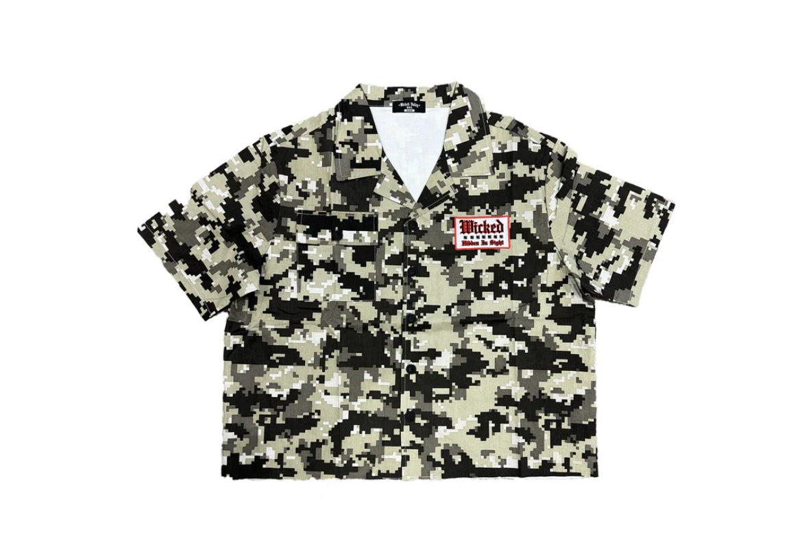 Wicked Valley Green Digi Camo Work Shirt