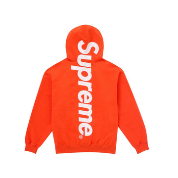 Supreme Satin Applique Hooded Sweatshirt (FW24) Bright Orange
