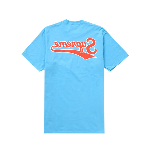 Supreme Backwards Tee Bright Blue