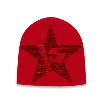 Sp5der Star Rhineston Skully Red